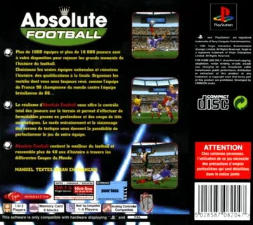 Absolute Football (FR) box cover back